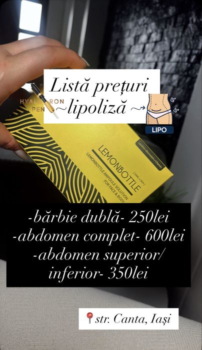 Augmentare buze cu acid hialuronic, lipoliza si epilare cu ceara
