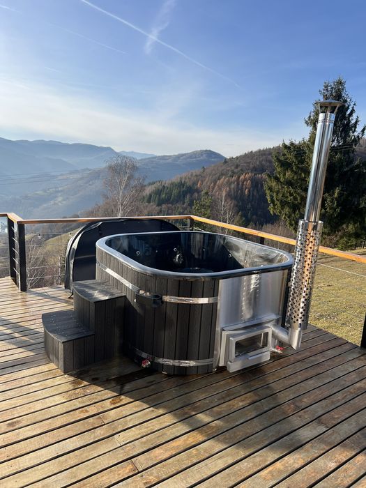 Cabana de inchiriat A-frame SkyDeck Cabin