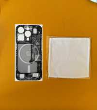 Skin Dbrand x-ray negru + folie sticla privacy iPhone 15 Pro