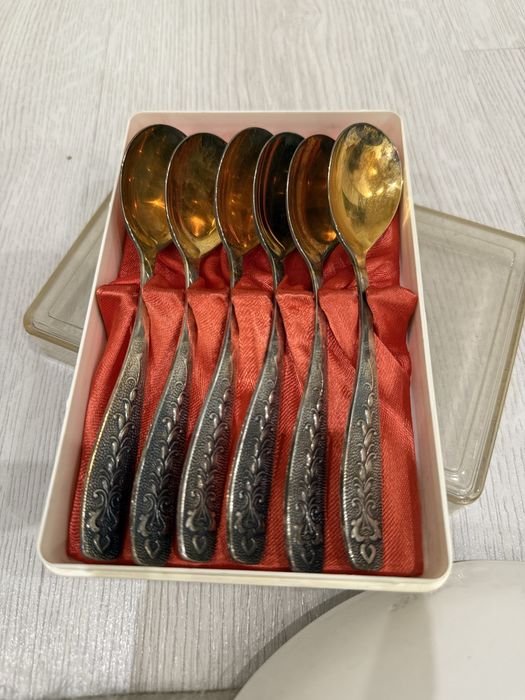 Продам хрусталь и ложки позолоченные