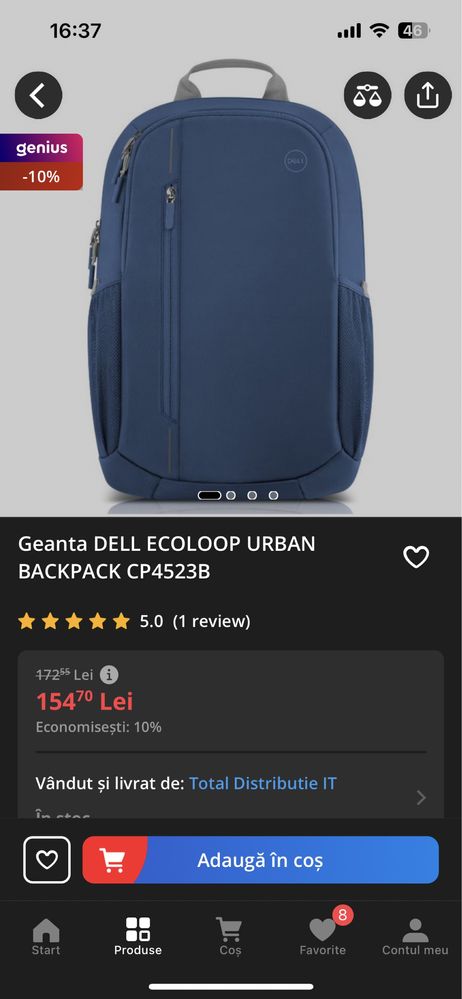 Rucsac Dell laptop