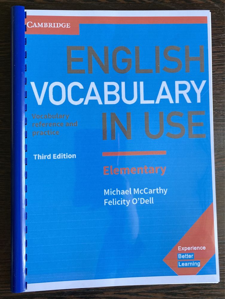 English Vocabulary in Use fourth edition Elementary, Pre-intermediate