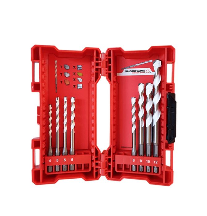 Milwaukee Комплект свредла за бетон 8 бр. 4-12мм