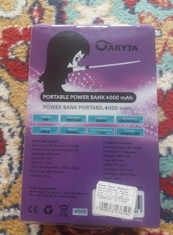 Power bank Akyta 4000 mah