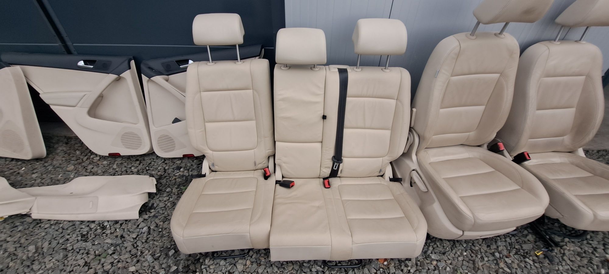 Interior complet piele crem VW Tiguan cu încălzire scaune fără