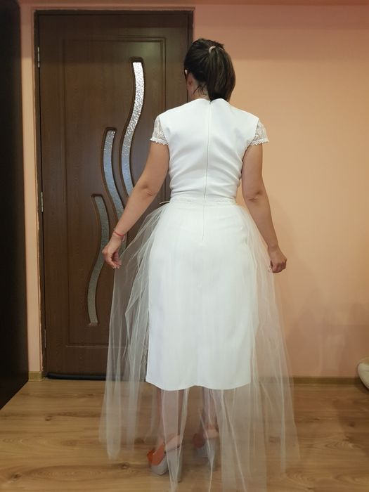 Rochie alba   cununie civila / evenimente
