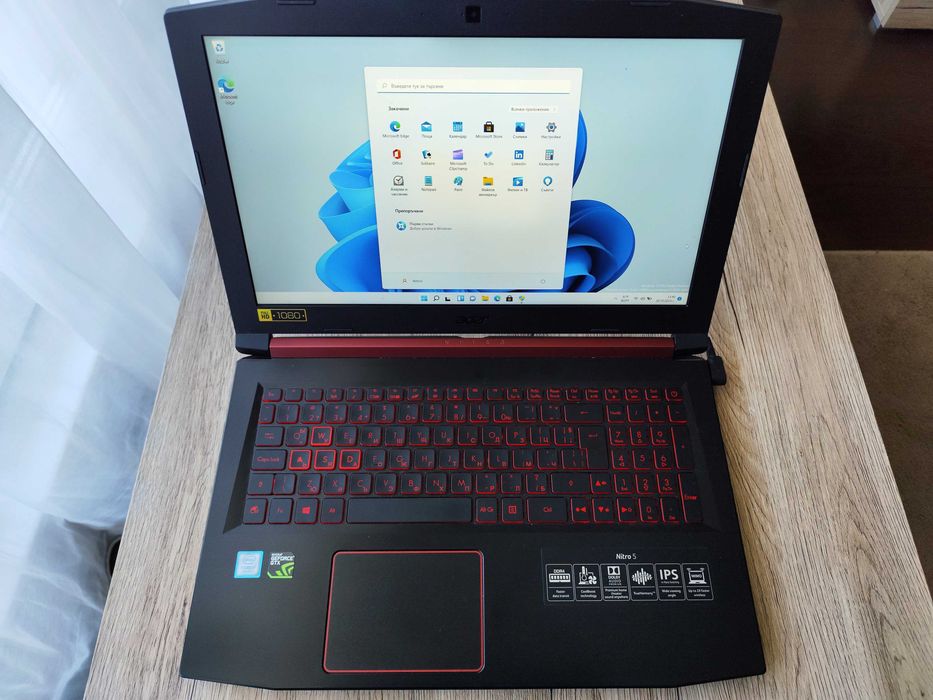 Геймърски лаптоп Acer Nitro 5 i7, 16Gb, GeForce GTX 1050 4Gb