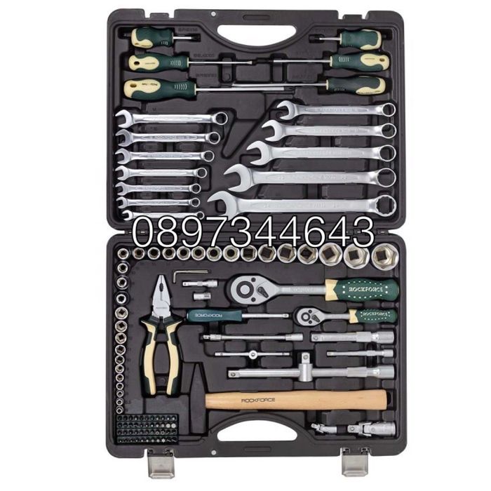 Комплект гедоре 1/2"& 1/4" ,  110 части ROCKFORCE ,41101-5