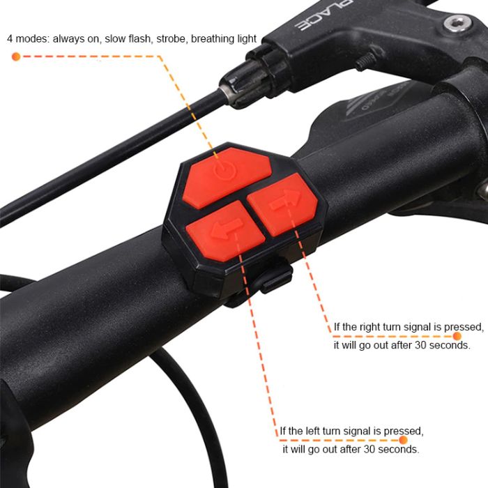 Stop semnalizare wirelees GUB impermeabil usb bicicleta cursiera mtb