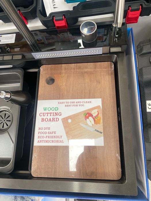 Chiuveta multifunctionala neagru-grafit 75x46x20cm - accesorii incluse