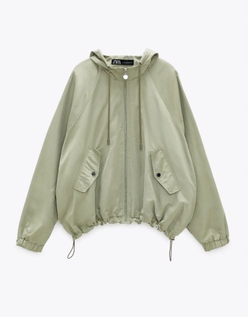 ZARA oversized яке с качулка