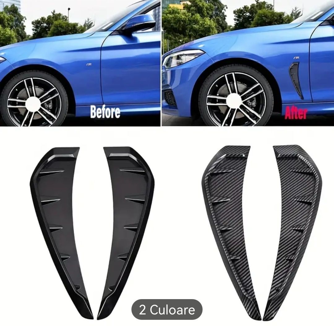 Tuning-Set 2 Branhii rechin carbon pentru auto