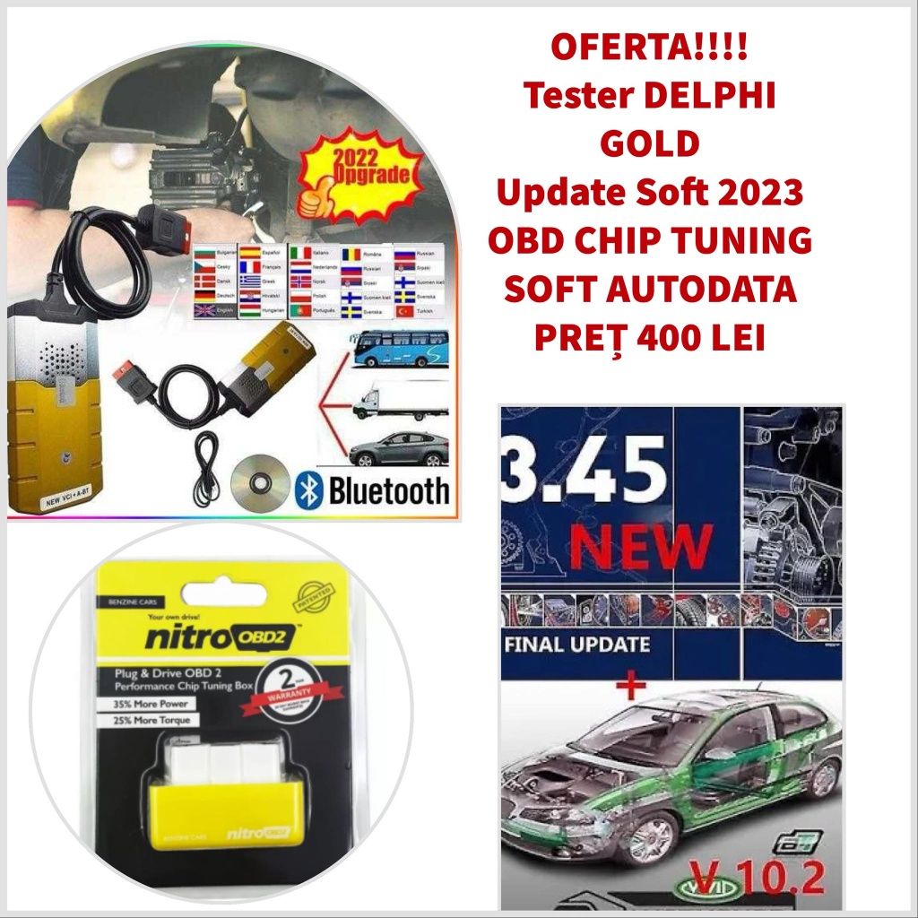 Tester/Diagnoza auto DELPHI/Autocom GOLD-  Soft 2024/ Romana/Bluetooth