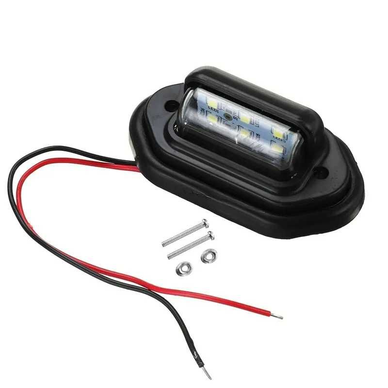 Плафон 6 LED 3766 за регистрационен номер 12-24V Универсален