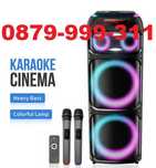 Професионалнa Блутуд bluetooth светеща караоке тонколонa 2x12" 12000 W