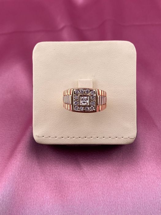 Перстень золотой с Камнями 20,5р 585 14K вес 5,94 гр | т7738