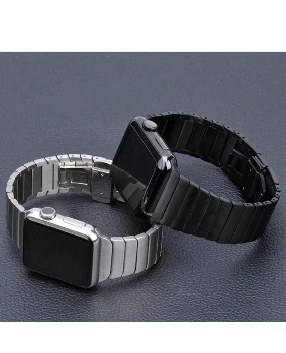 Curea Husa Titanium Loop Apple Watch Seria 1-9 Ultra Incarcator Cablu