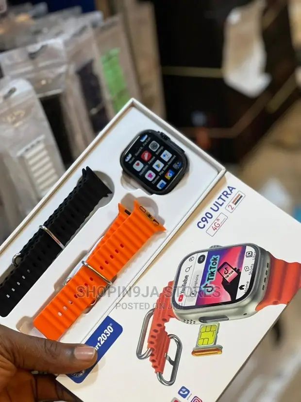 Smart Watch C90 Ultra, Sim card 4G, Sim kartali soat, Умные смарт часы