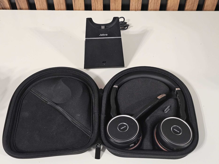 Casti Jabra Evolve 75 + stand incarcare