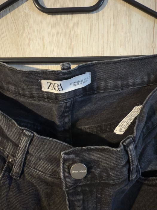 Blugi/jeans Zara negri slim W36
