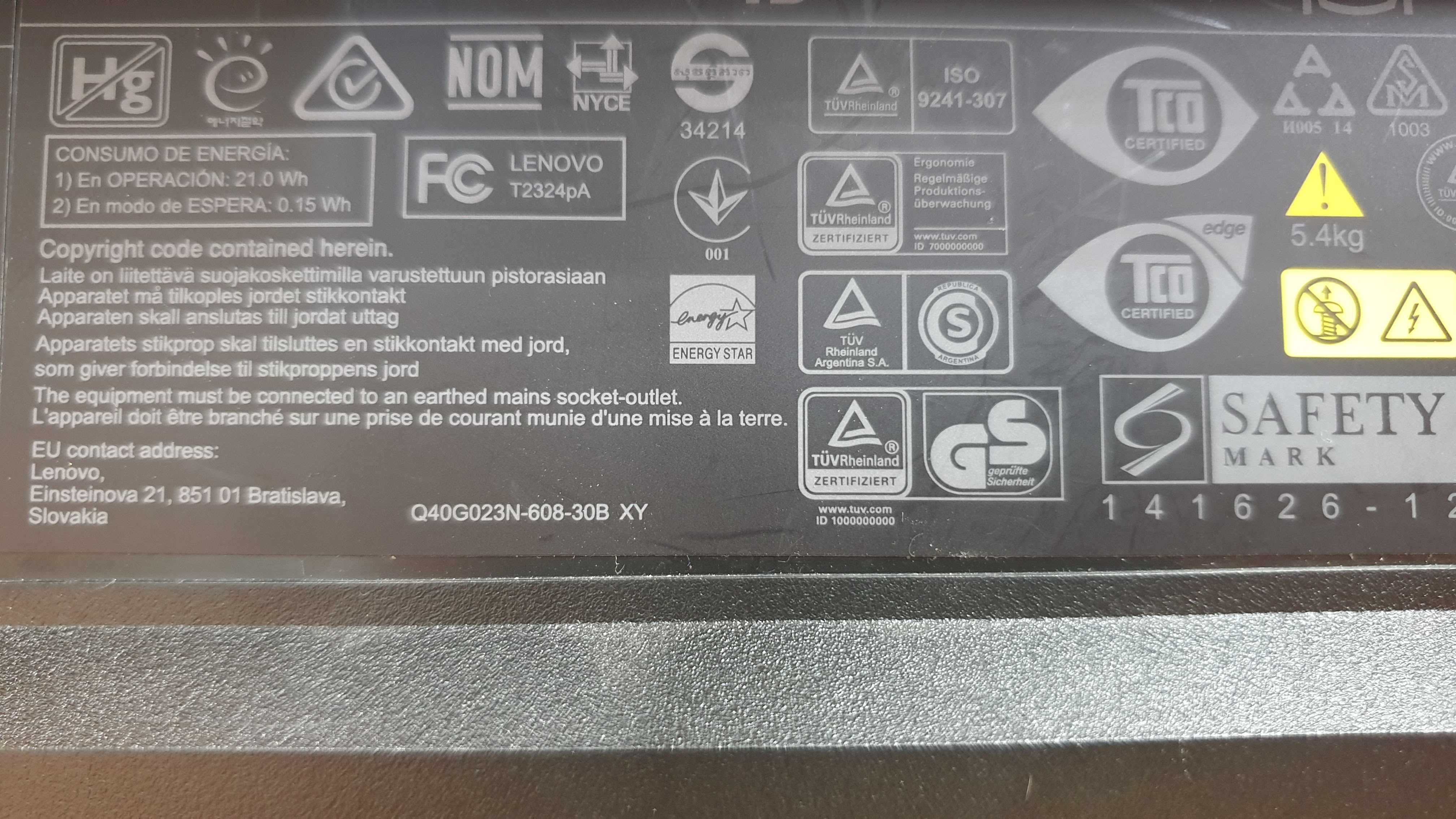 Монитор Lenovo 23 инча