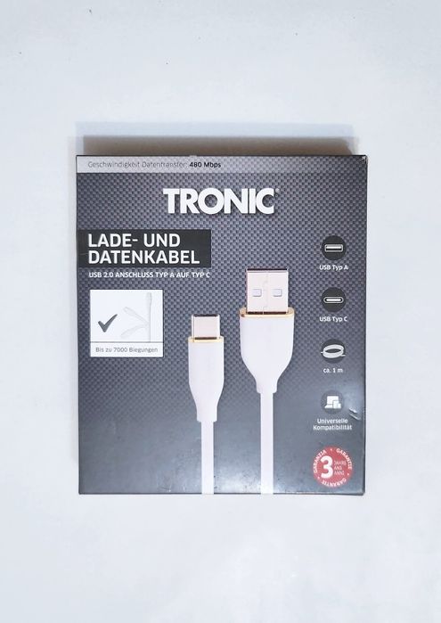 Cablu de date și de încărcare USB A la USB C - SIGILAT