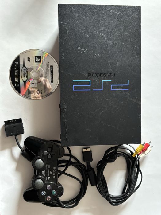 Playstation 2 fat, maneta originala, cd joc