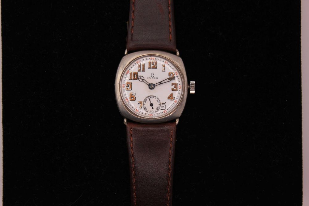 Omega WW1 Trench Watch – Сребърен оригинал от 1916 г. механичен,