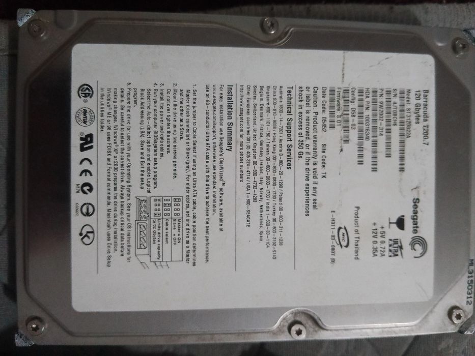 Продам жесткий диск и оперативку ddr2
