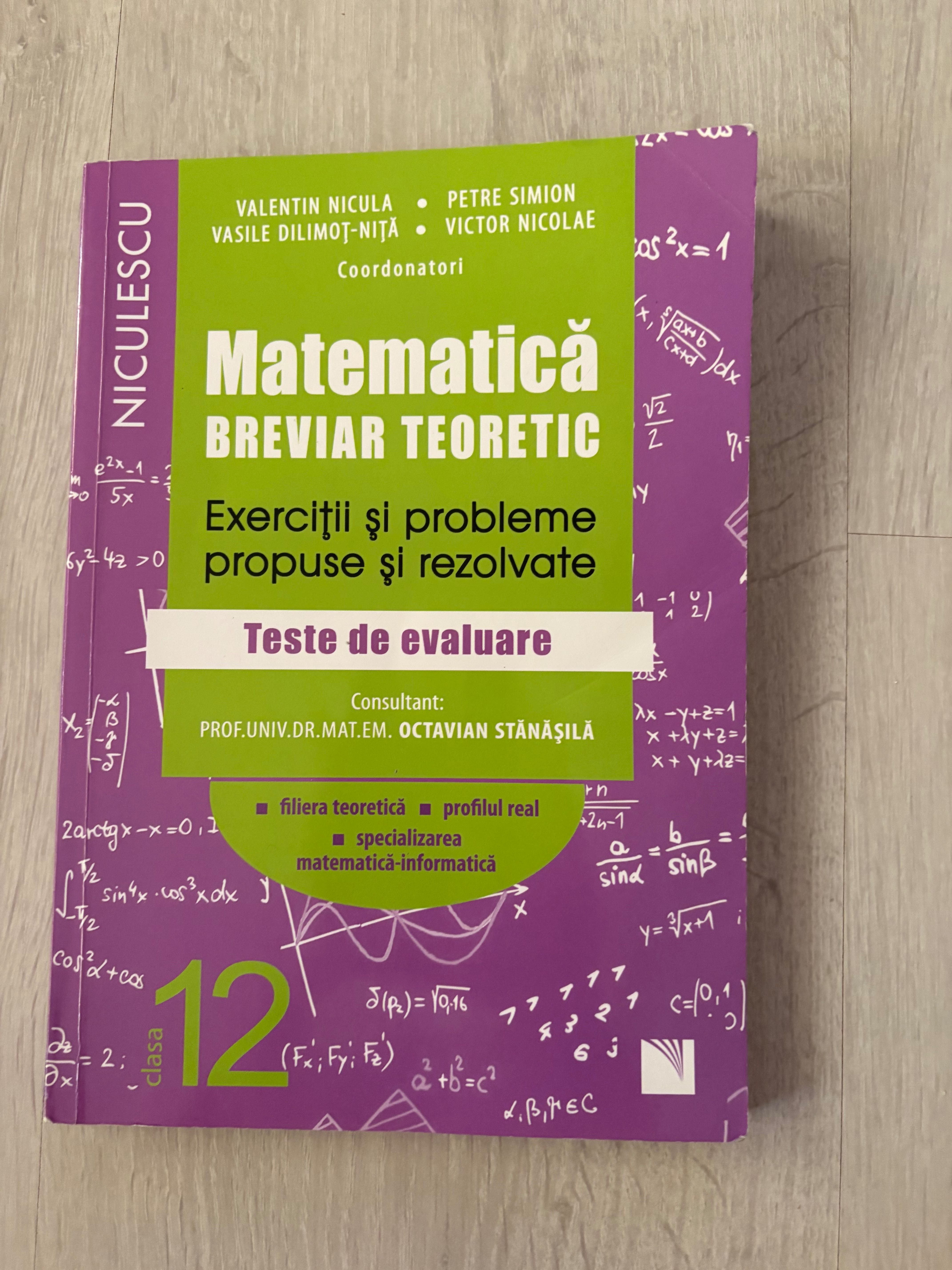 Culegeri matematică, fizică liceu