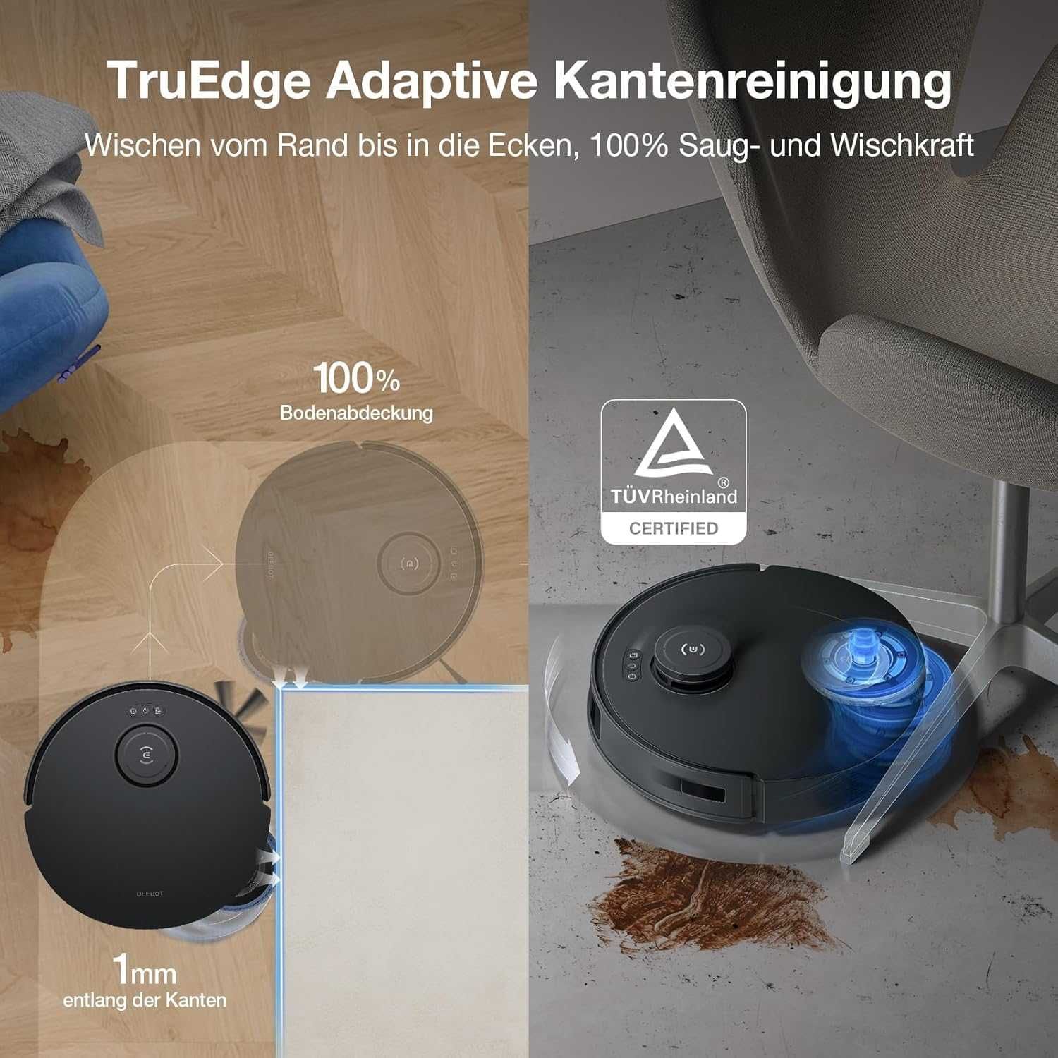 Прахосмукачка робот Ecovacs Deebot T30S Pro TrueDetect ZeroTangle