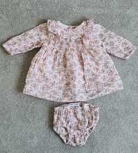 Set bluza si chilotei, Zara, 68 cm, in stare f buna