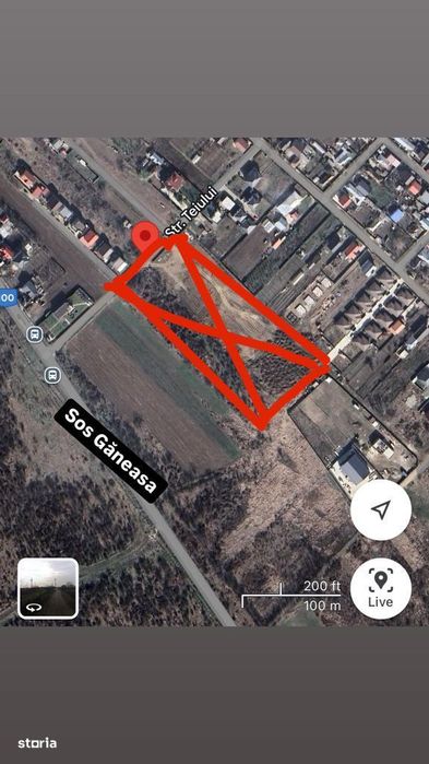 Teren 10.000 mp Afumati cu dubla deschidere - zona cu potential
