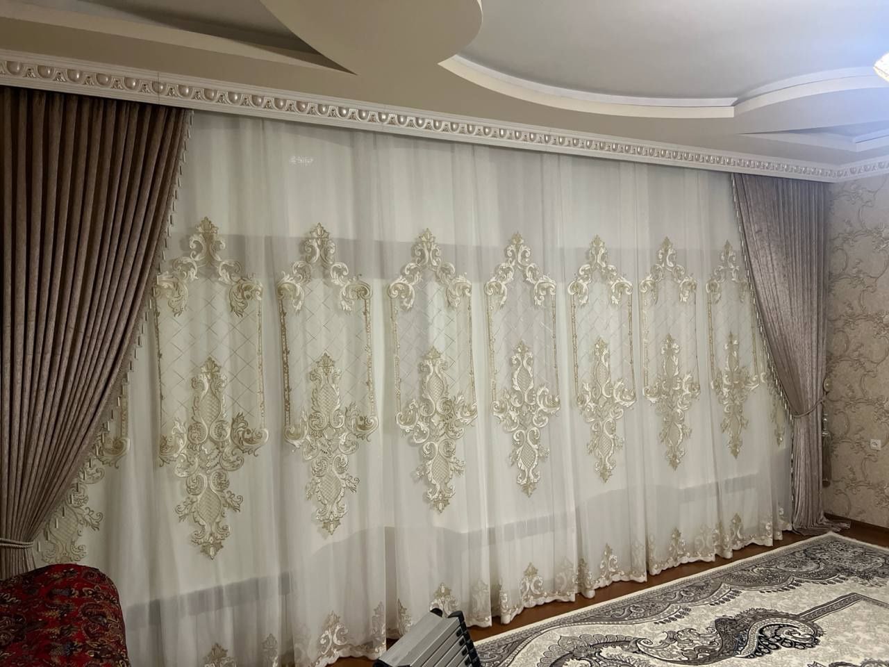 Спальный парда+зал+эшикди пардалари билан сотилади