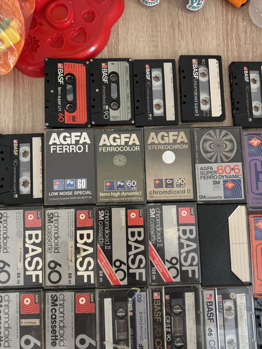 LOT Casete Audio Chrome Basf Maxwell Agfa