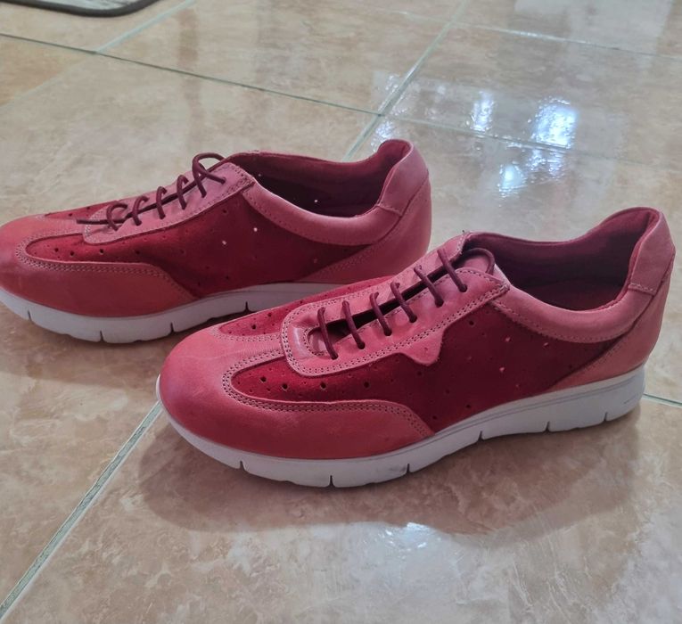 Pantofi sport noi,piele naturala