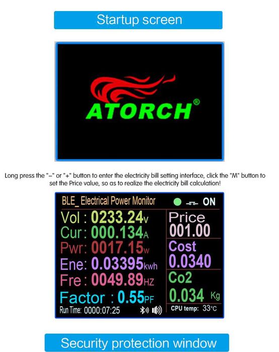 16А Електромер Протектор Анализатор