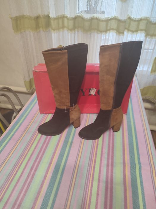 Сапоги женские осень натуральная евро зима