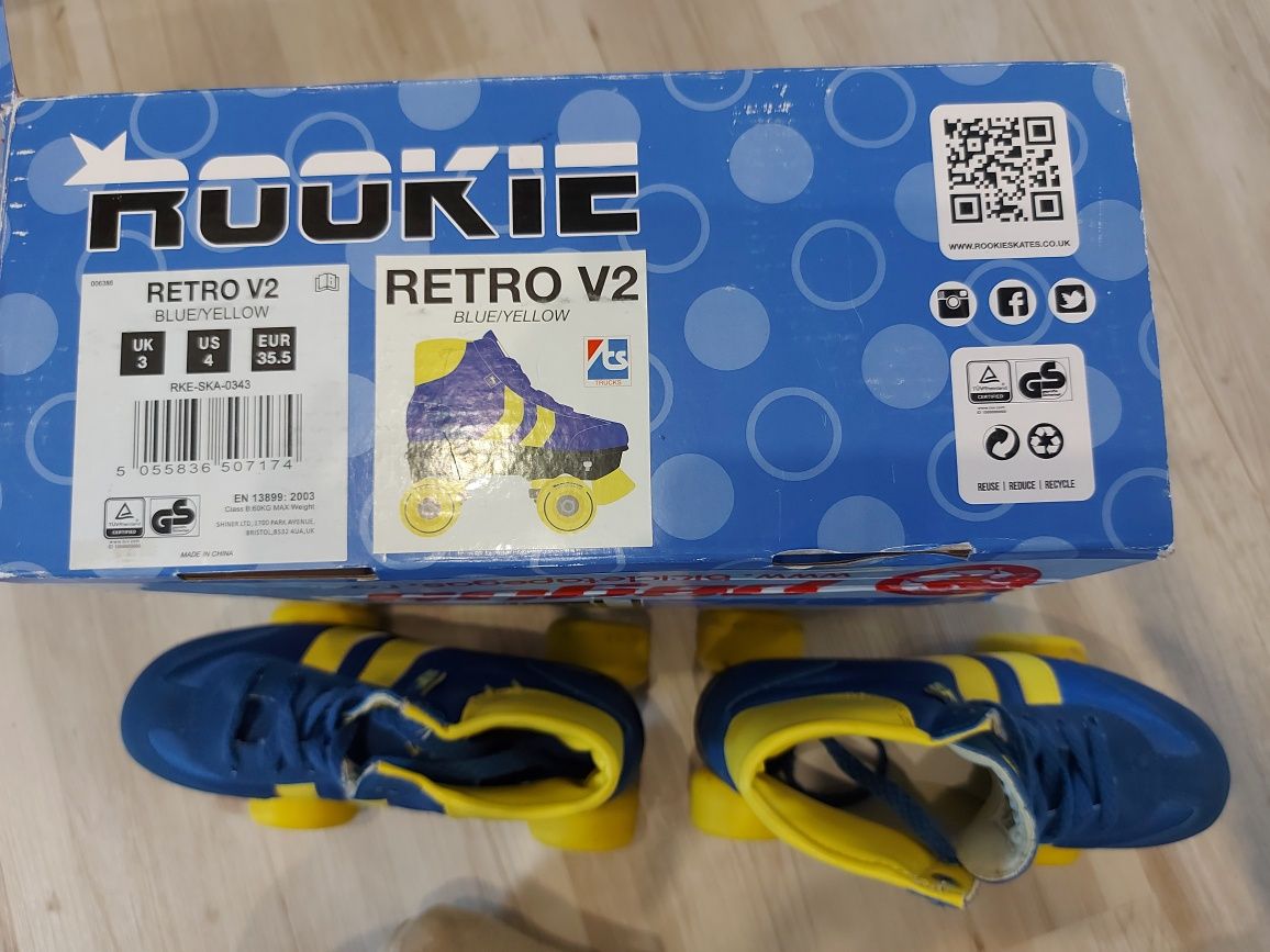 Role copii Roller Rookie Skates mas 35,5 int 23,5 cm