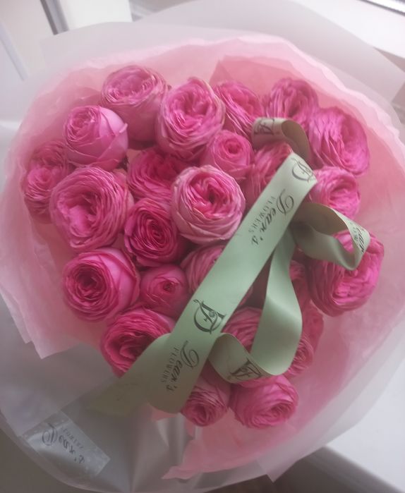 Красивый, нежный букет цветов из 30 роз за 8000