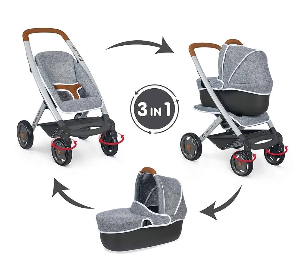 Детска количка за кукли Smoby 3 in 1 confort