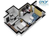Antiaeriană - Oxy Residence 2 Studio Tip A, complet mobilat si utilat!