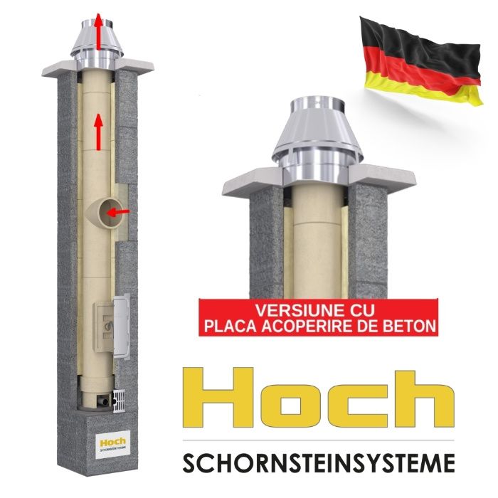 Horn ceramic german Hoch pentru seminee sobe, centrale Garantie 30 ani