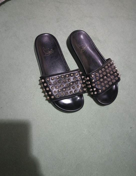 Papuci piele Christian loubotin 37