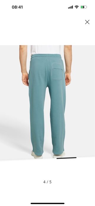 Pantaloni largi de bumbac Guess Athleisure