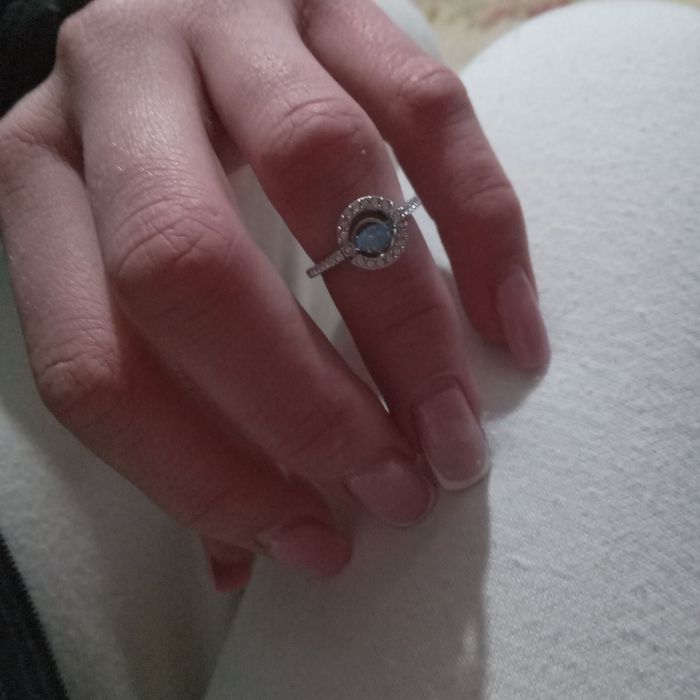 Inel swarovski de argint cu pietricica