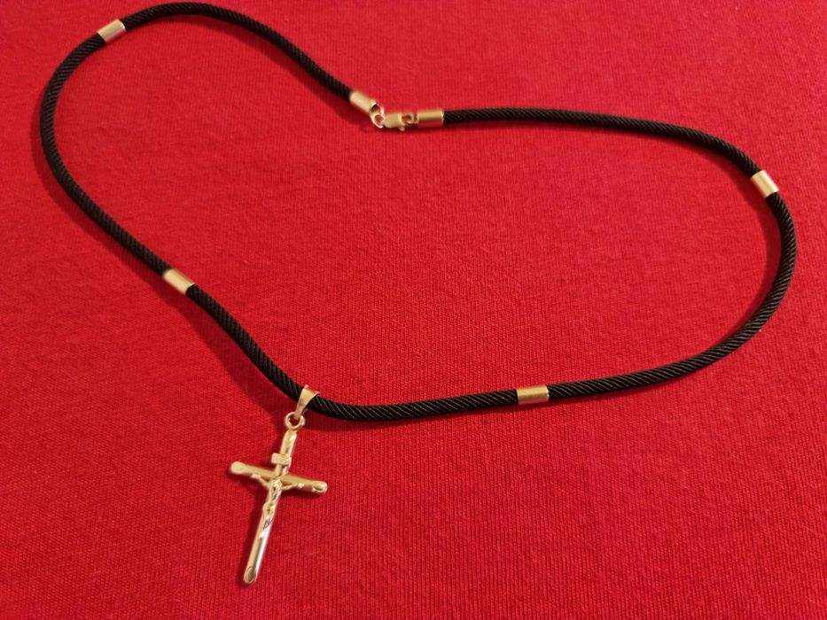 Lant / șnur cu aur 14k + cruciuliță