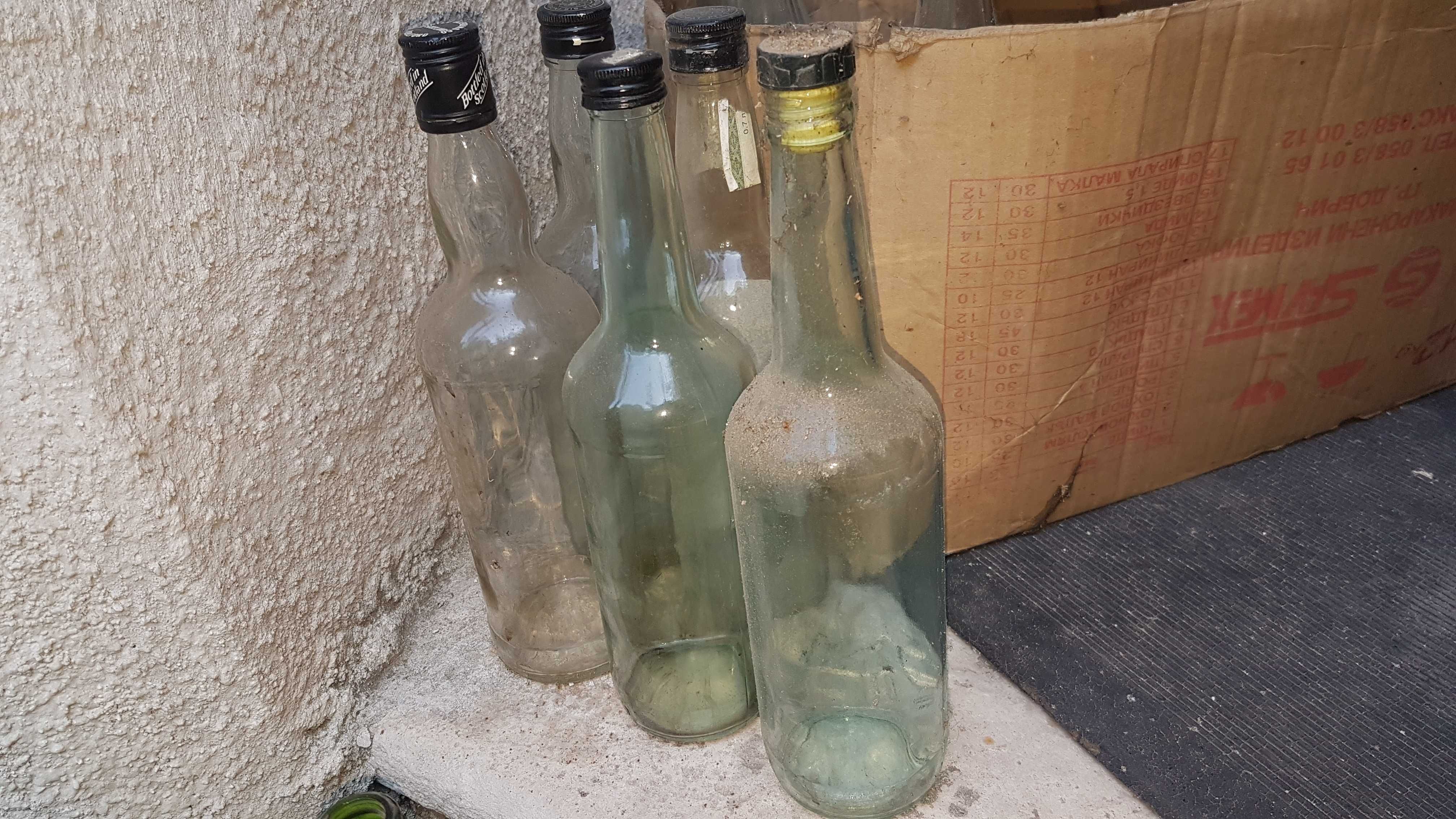 Празни стъклени бутилки/шишета за вино/ракия 750 ml