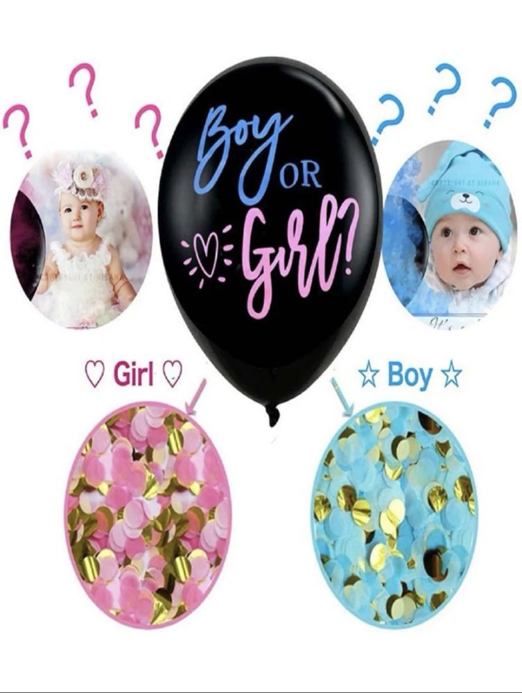 Balon Gender Reveal cu confetti