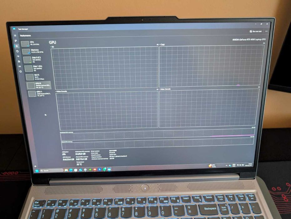 Laptop Gaming Lenovo Legion Slim 5 16APH8 , 32GB RAM, RTX 4060